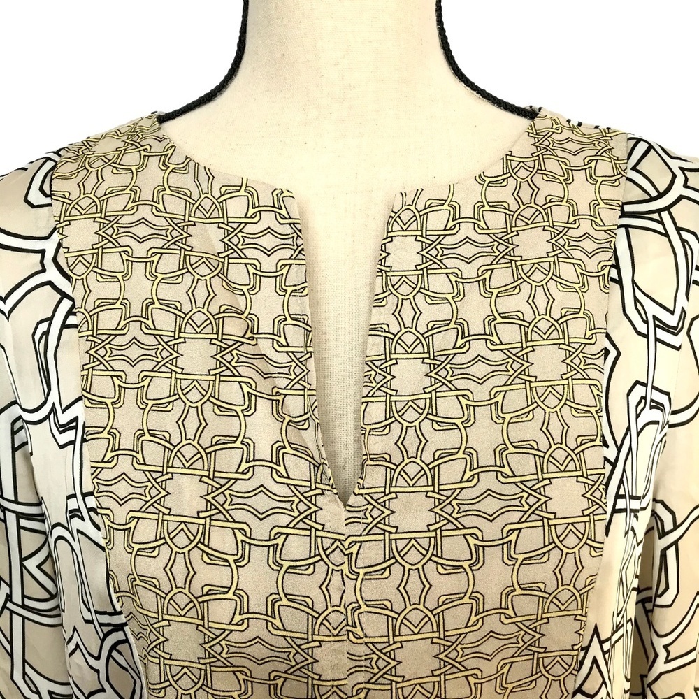 The Limited Women's Tan 3/4 Sleeve Blouse - Picture 5 of 8